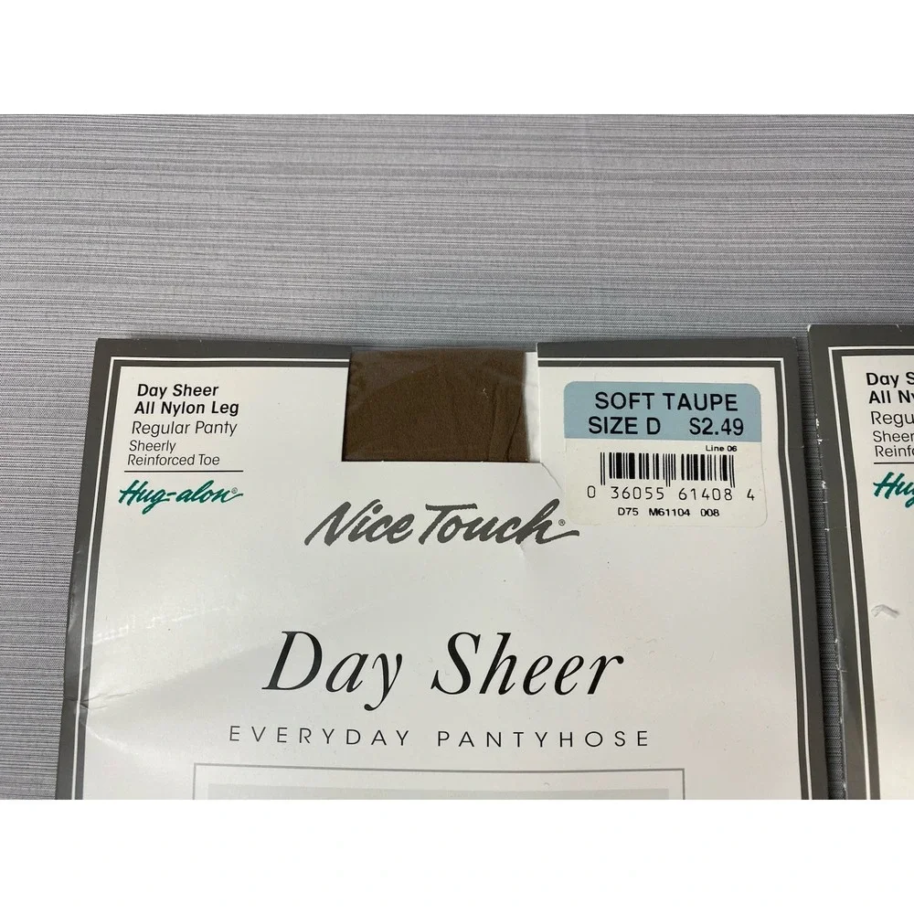 Vintage Sears Nice Touch Day Sheer Regular Panty‎ Everyday Pantyhose Size D